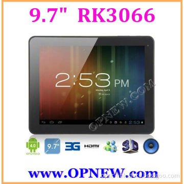NEW 9.7" dual core Tablet RK3066 Cortex A9 Android 4.2 1.6GHz 3G Tablet PC with Bluetooth, 10 Point ips Capacitive OPNEW